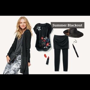 Cabi black snap sorrento cardigan
